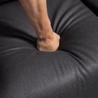 HOMCOM - Canapé inclinable 2 places avec repose-pieds - gris foncé-Couleur : gris foncé   