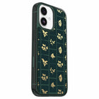OtterBox - Étui Symmetry MagSafe avec Contrôle de la Caméra pour iPhone 17 - Vert floraison dorée-Design ultra-élégant qui épouse les lignes de votre téléphone