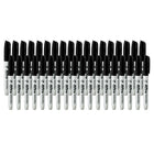 Hilroy - Marqueurs permanents, marqueur permanent, faible odeur, pointe fine, noir, paquet de 36-8