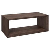 Hudson&Canal - Table basse rectangulaire Osmond 48" de largeur - Brun aulne-Un design contemporain moderne pour votre salon, votre bureau et plus encore