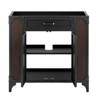 Modway - Steamforge 36" Armoire de toilette de salle de bain (lavabo non inclus) - Noyer noir-7