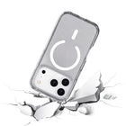 TUFF8 - Étui Glitz Mag Transparent iPhone 17 Pro-Conception ergonomique : TUFF8 a été conçu pour donner à vos doigts et à vos mains plus de contrôle tactile grâce à son pare-chocs de poignée