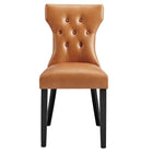 Modway - Silhouette Restauration Vinyle Fauteuil d’appoint - Tan-7