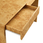 Modway - Hudson Bois de burl à deux tiroirs Bureau - Naturel-7