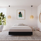 Nexera - Lit plateforme Queen, Noir-5