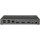 Startech - Station d'accueil USB Type-C pour triple moniteur 4K 100 W - Noir/Gris sidéral-CHARGE DE PUISSANCE DE 100 W : alimentez et chargez des stations de travail USB-C/Thunderbolt 3 basées sur Windows, des Chromebooks et des ultrabooks, notamment Lenovo X1 Carbon, ThinkPad P Series, Dell Latitudes, Precision, XPS 15, HP Spectre et Zbook.