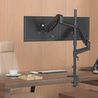 SHOPPINGALL Bras de moniteur extra-long à double vérin à gaz, empilé verticalement, pour écrans 15"-32"  - SA-GA24L-Noir-7