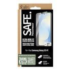 PanzerGlass - SAFE UWF Protecteur d'écran pour Samsung S25 FE - Transparent-Si facile à installer que vous pouvez le faire même si vous êtes tous des pouces