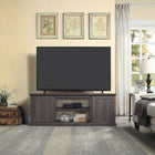 Manhattan Comfort - Meuble TV traditionnel Franklin 60 po - Marron-Recommandé pour un téléviseur jusqu'à 56 pouces