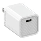 Scosche - adaptateur mural de recharge rapide USB-C Power Delivery 30 watts GaN Tech avec boches pliables - blanc-Offre une recharge rap[ide USB PD pour tous les appareils, en plus d'un support accru pour la recharge super rapide des apprareils Samsung