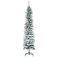 HOMCOM - Arbre de Noël Artificiel 6 Pieds à Branches Réalistes Vert-Débordant de pointes qui donnent un aspect sain et naturel 