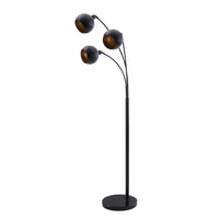 Monarch Specialties - 9648 71"H Lampadaire - Métal Noir/Contemporain-Cette lampe sur pied de 71 po présente une finition noire élégante qui s'intègre facilement à tout décor, en faisant un accent polyvalent pour les salons, chambres ou bureaux