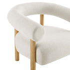 Modway - Sable Tissu rembourré Fauteuil - Ivory Natural-8
