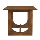 Modway - Ashcroft Table à manger rectangulaire - 69 po - Noyer-Base architecturale avec brancard