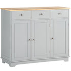 HOMCOM - Buffet 39,8 po L pour cuisine, gris-Un espace de rangement spacieux garde votre maison organisée et propre 