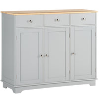 HOMCOM - Buffet 39,8 po L pour cuisine, gris-Un espace de rangement spacieux garde votre maison organisée et propre 
