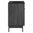 Modway - Render 24" Vanette de salle de bain - Noir charbon-Comptoir intégré