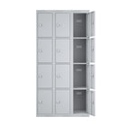 Ceha - Casiers KDK série 4 niveaux, bloc de 3, 1 principal et 2 additionnels-Portes à charnières à ressort à 90° pour un accès facile