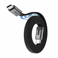 Statik - MagStack Slim Pro Câble de Charge/Sync USB-C vers USB-C de 6.6 pi, Noir-Câble de charge rapide et fiable. Puissance jusqu'à 27 W avec connexion USB-A vers USB-C