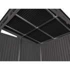 Suncast - Remise de rangement Modernist 7 po x 7 pi - Poivre noir / Noir-Faible entretien, facile à nettoyer et à entretenir.