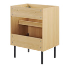 Modway - Chaucer 24" Armoire de toilette de salle de bain (lavabo non inclus) - Chêne-Bassin d’évier et installations non inclus