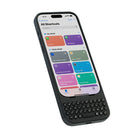 Clicks - Étui clavier pour iPhone 16 Pro – Onyx-Passez à l’action en accédant aux raccourcis iOS et à la saisie vocale en appuyant sur un bouton