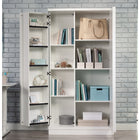 Sauder - Grande Meuble de rangement Merton Hall - Blanc-Instructions claires: Avec des instructions illustrées et des pièces étiquetées, l'assemblage est rapide et facile
