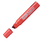 Pentel - Marqueur Permanent, Pointe Biseautée Extra-grasse, Encre Rouge - Paquet de 6-Pointe biseautée extra large pour un lettrage et des marquages bien visibles 