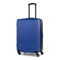 Reebok - Valise à roulettes pivotantes à coque rigide 26 po Time Out - Bleu-Roulettes pivotantes à 360° pour un déplacement fluide, silencieux et sans effort
