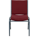 Flash Furniture – Chaise empilable robuste bourgogne à motifs à revêtement Hercules rembourrée de 3 po-Chaise empilable multi-usages