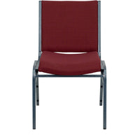 Flash Furniture – Chaise empilable robuste bourgogne à motifs à revêtement Hercules rembourrée de 3 po-Chaise empilable multi-usages