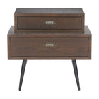 Zuo - Mechy Table d’appoint - Brun-Placage de bois raffiné avec texture naturelle chaleureuse