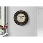 Monarch Specialties - Horloge - 20 po Rond - Horloge Murale - Brun Antique - Transitionnel-Durable et épais, le cadre en plastique accentué avec une surface en verre protectrice crée un look intemporel et transitionnel