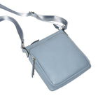 Nicci - Sac à bandoulière pour femme avec poche avant zippée - Bleu -Poche zippée sur le devant