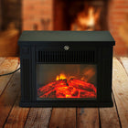 HOMCOM - Foyer électrique portatif sur pied 14 po, 1000 W, noir-Chauffe une zone de 46 500 pouces carrés 