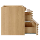 Modway - Render Fixation murale de 30" Armoire de toilette de salle de bain (lavabo non inclus) - Chêne-Bassin d’évier et installations non inclus