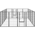 PawHut - Parc à chiens 16 panneaux avec sangle pour grands chiens - 47 po H-Seize panneaux sont configurés en différentes formes pour des installations polyvalentes