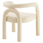 Modway - Astrid Performance Velvet Chaise à manger - Porcelaine-7