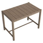 Modway - Eleni Rectangle 56 po Terrasse extérieure Bois teck Bar Table - Teck gris usé-7