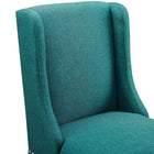 Modway - Baron Tissu rembourré Tabouret de comptoir - Sarcelle-Assemblée requise