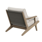 Modway - Saratoga Terrasse extérieure Bois de teck Fauteuil, Caillou-Glissements au pied sans marquer
