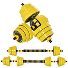 Soozier - Ensemble D’Haltères Et Barre Réglables 44 Lb, Disque 44 Lb, Tige De Serrage Pour Musculation-Il suffit de quelques secondes pour l’assembler, puis vous pouvez vous concentrer sur l’exercice  