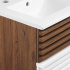 Modway - Render Fixation murale de 18" Vanette de salle de bain - Blanc Noyer Blanc-8