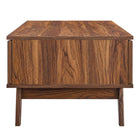 Modway - Soma Table basse - Noyer-Portes coulissantes