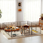 PawHut - Enclos pour Chien 12 Panneaux avec Porte pour Extérieur et Intérieur - 24 po L-Fabriqué en tubes d'acier et fils d'acier pour plus de stabilité