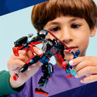 LEGO - Super Heroes Marvel Le robot de Miles Morales contre Spider-Man 2099-Les accessoires du robot comprennent un fusil à 3 tenons, un fil de toile et des explosions de toile