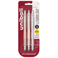uniball - Jetstream Stylos à bille - 0,7 mm - Corps pastel - Encre noire - Paquet de 3-Choix numéro un de Wirecutter du New York Times depuis 2013 et reconnu comme le meilleur stylo à bille pour un usage quotidien