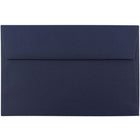 JAM Paper - Enveloppes d'invitation A9 - 5,75 x 8,75 - bleu marine - Paquet de 25-Caractéristiques de l'enveloppe : Fermeture en gomme à rabat droit, finition en papier lisse de haute qualité