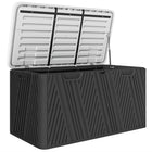 Outsunny - coffre de terrasse 100 gallons, boîte de rangement extérieure-Coffre de rangement étanche de 100 gallons (380 L) pour outils de jardin et accessoires de piscine
