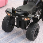 Aosom - Jouet à roues sans moteur 4 roues pour enfants - noir-Matériau : PP, Acier 